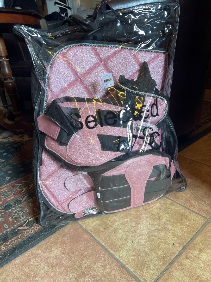 Bild 1 av Rosa glitter sett