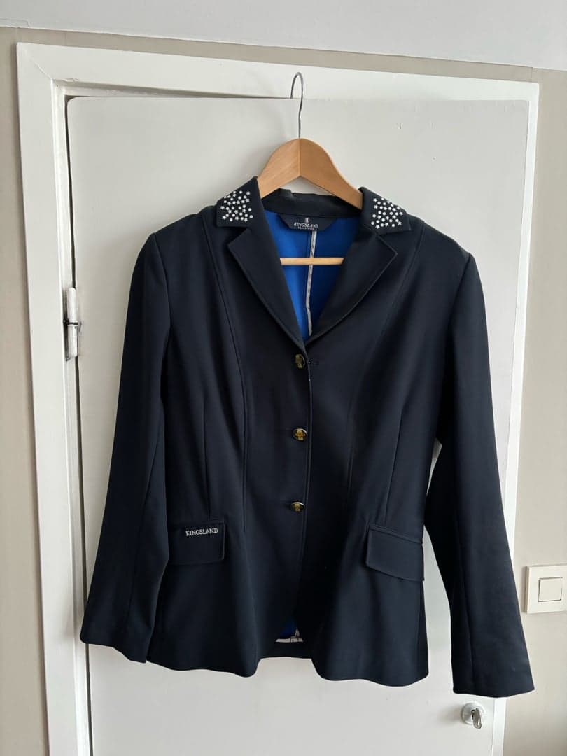 Image 1 of Mörkblå kavaj från Kingsland, strl 36