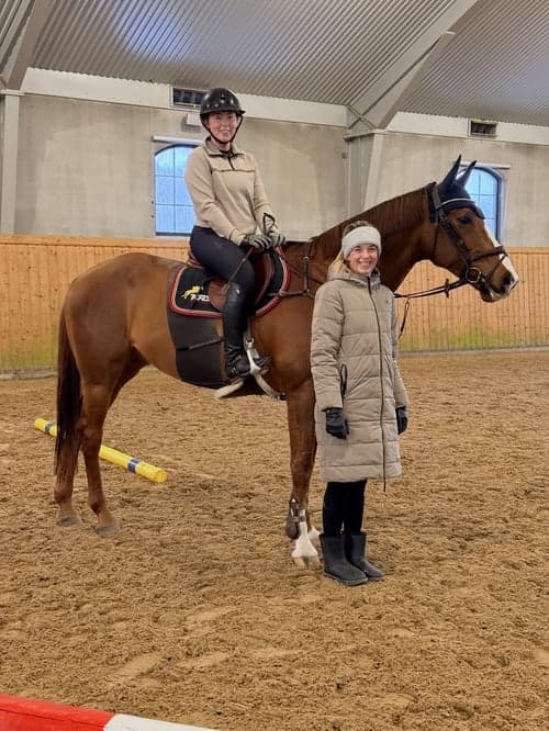 Träning för hoppryttaren Rebecca Milton