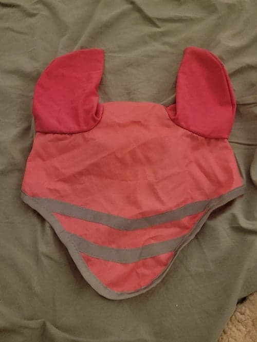 Image of Pink fly hood