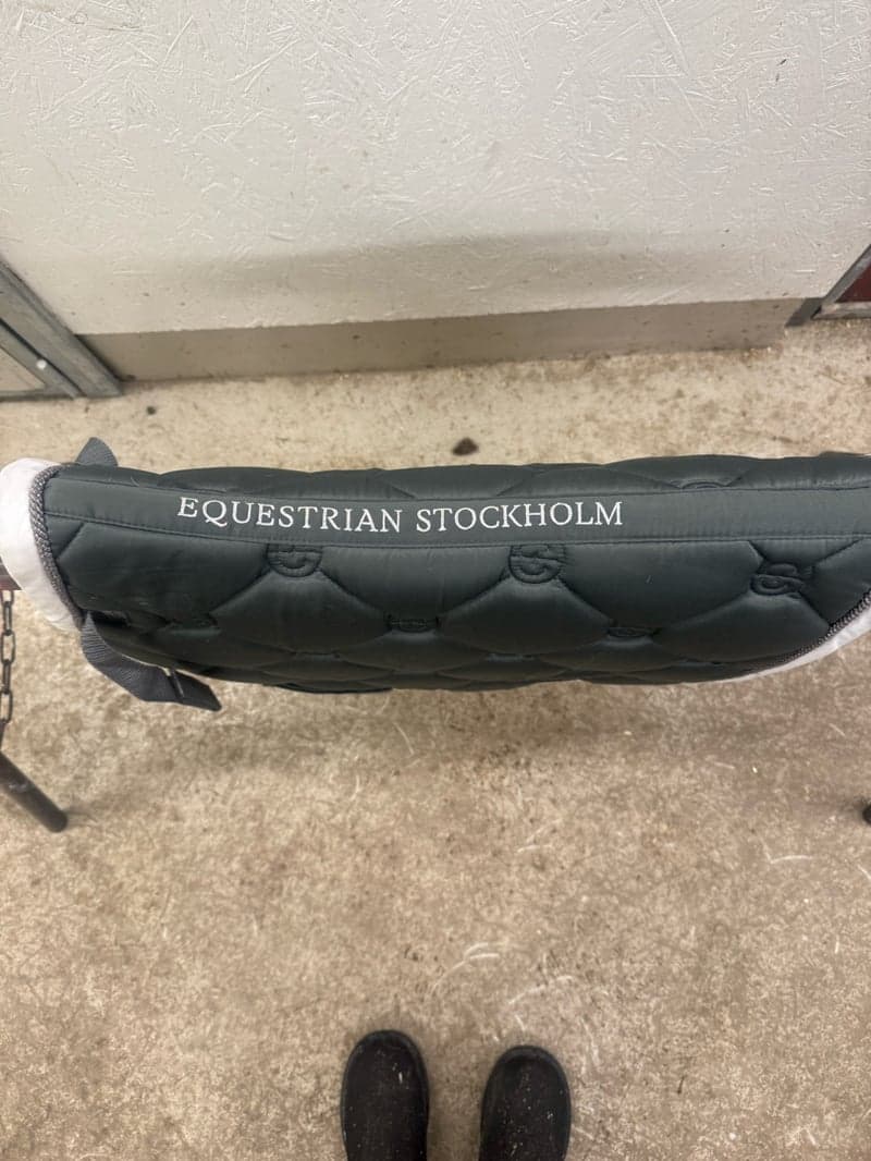 Bild 2 av JULKLAPPSTIPS!🎅Mörkgrått hoppschabrak med huva från Equestrian Stockholm, strl PONNY 
