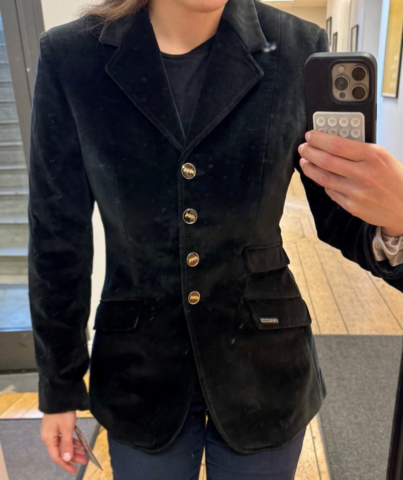 Bild 2 av Svart kavaj i sammet från Equiline