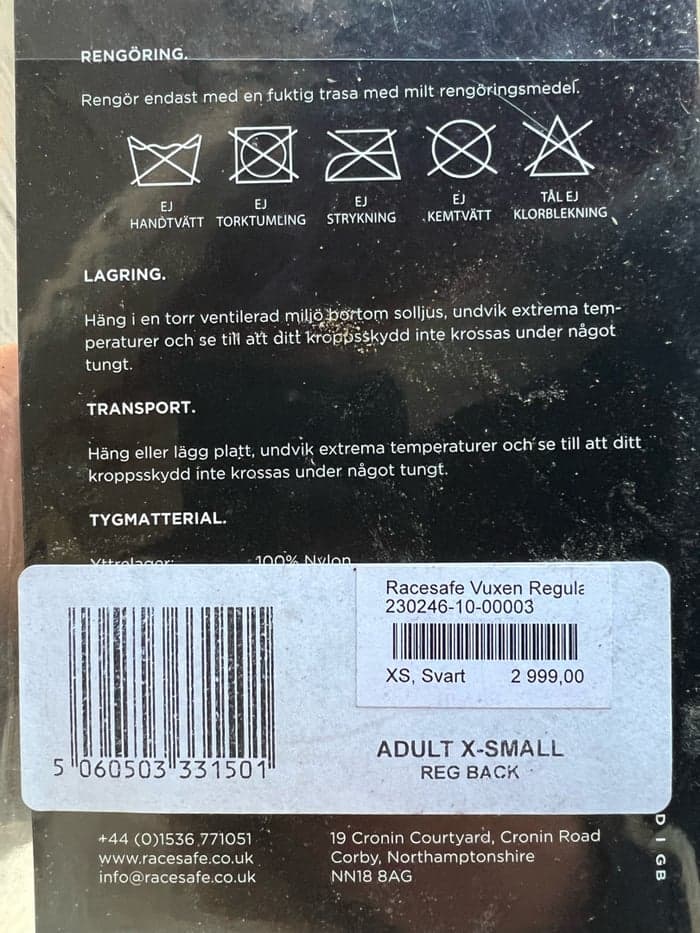 Media 4 av Svart säkerhetsväst från Racesafe