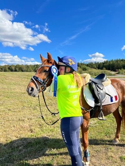 Inlägg 5 av Dansk Sportponny med titeln U18 Individuellt SM silver🙌🏼🥈