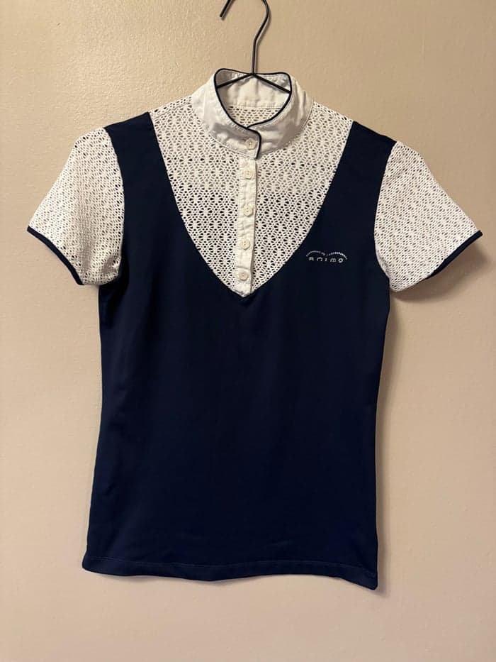 Media 1 av Mörkblå kortärmad tävlingströja från Animo