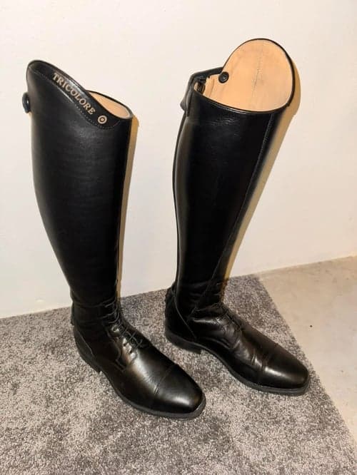 Bild av Svarta tricolores ridstövlar storlek 39