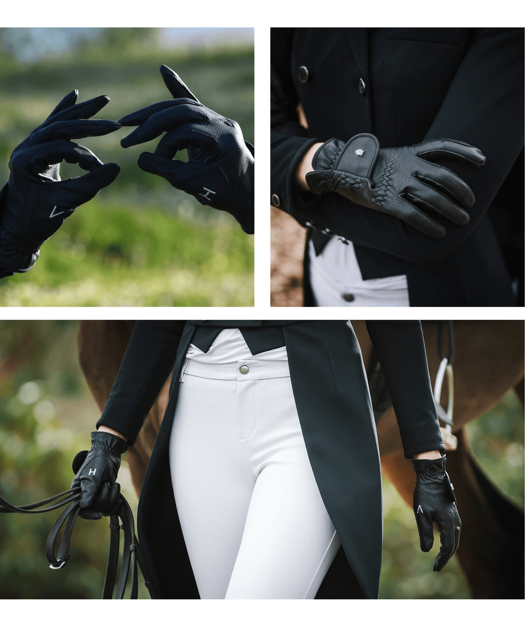 Behöver man ridhandskar när man rider?
Ja. Ridhandskar ger tryggare kontakt med tygeln, bättre känsla, och minskar risken för skav. Den här modellen är populär bland ryttare som vill ha både komfort och kontroll.