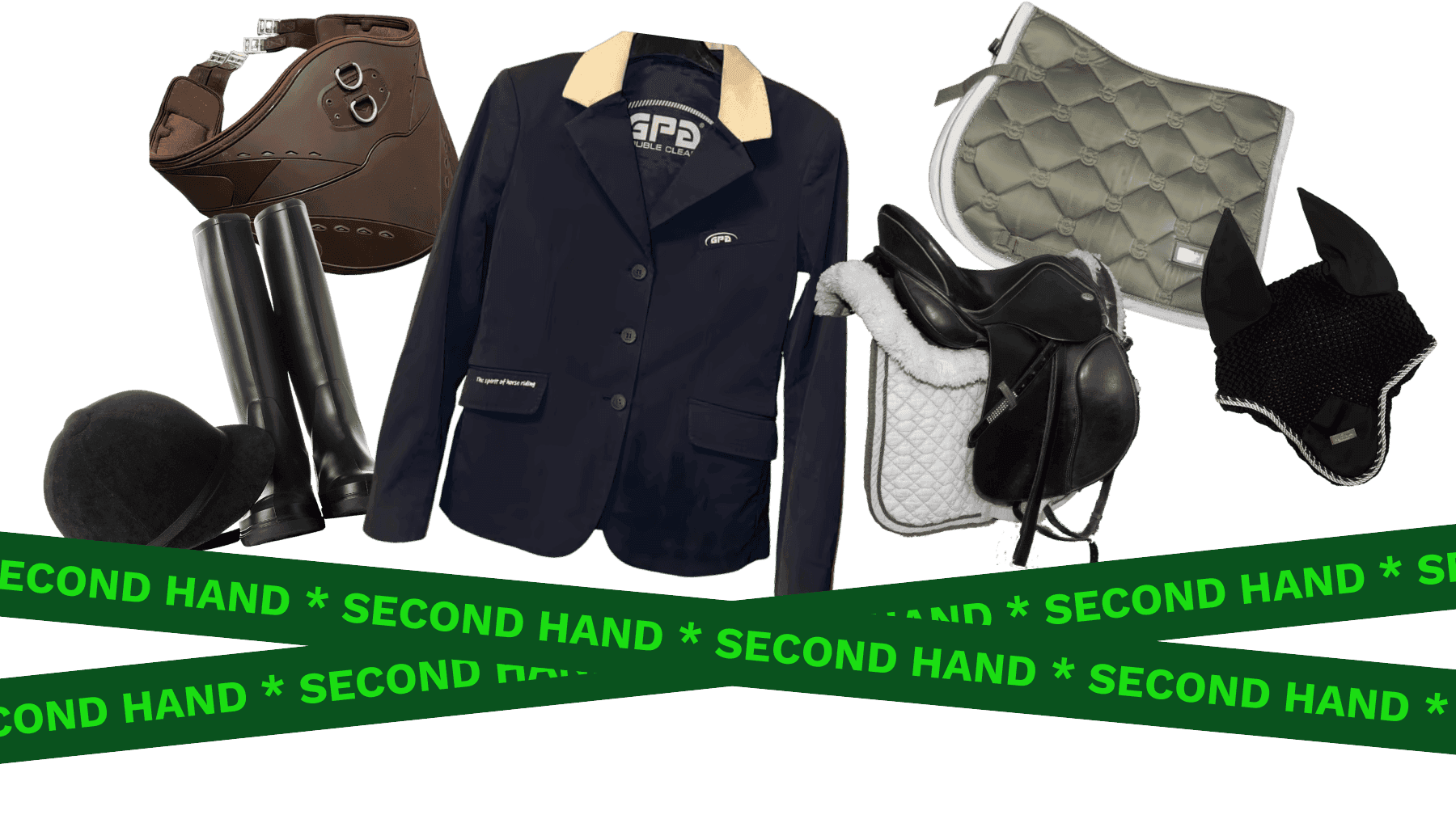 Shop pre-loved horse riding gear at unbeatable prices! Discover second-hand safety vests, saddles, saddle girth, helmets, ear bonnet, leg protectors and more – handpicked quality from Floccs’ sustainable marketplace.